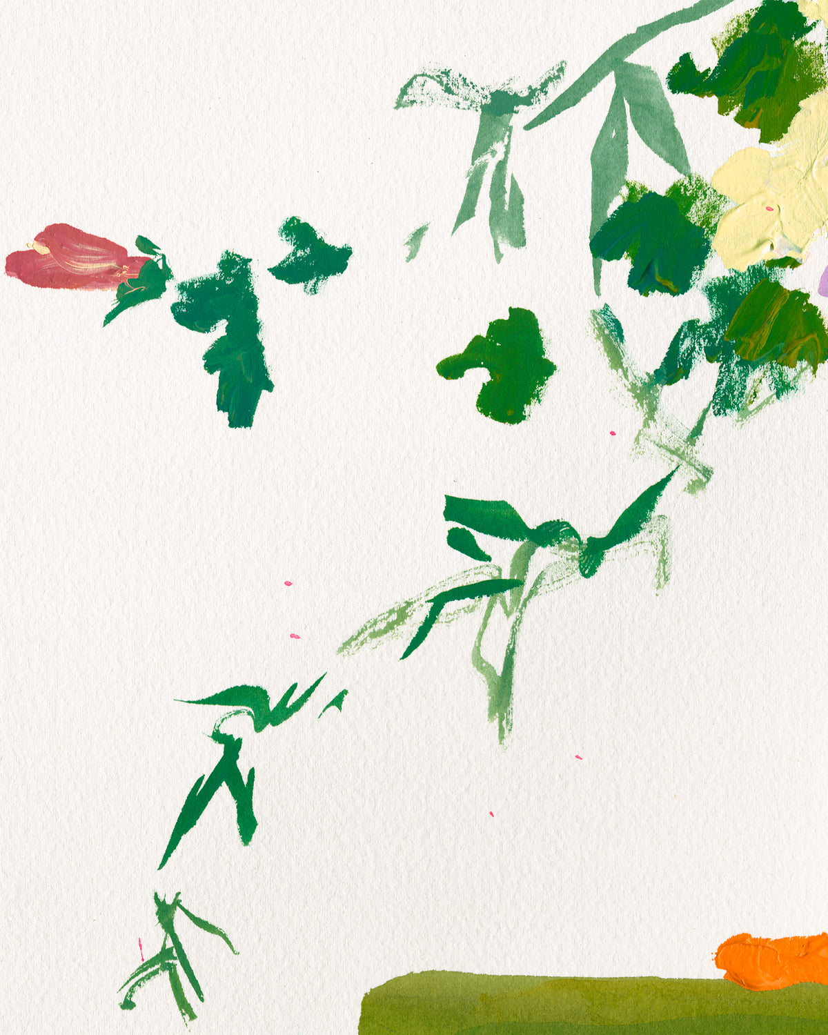 early spring (on white); editioned print