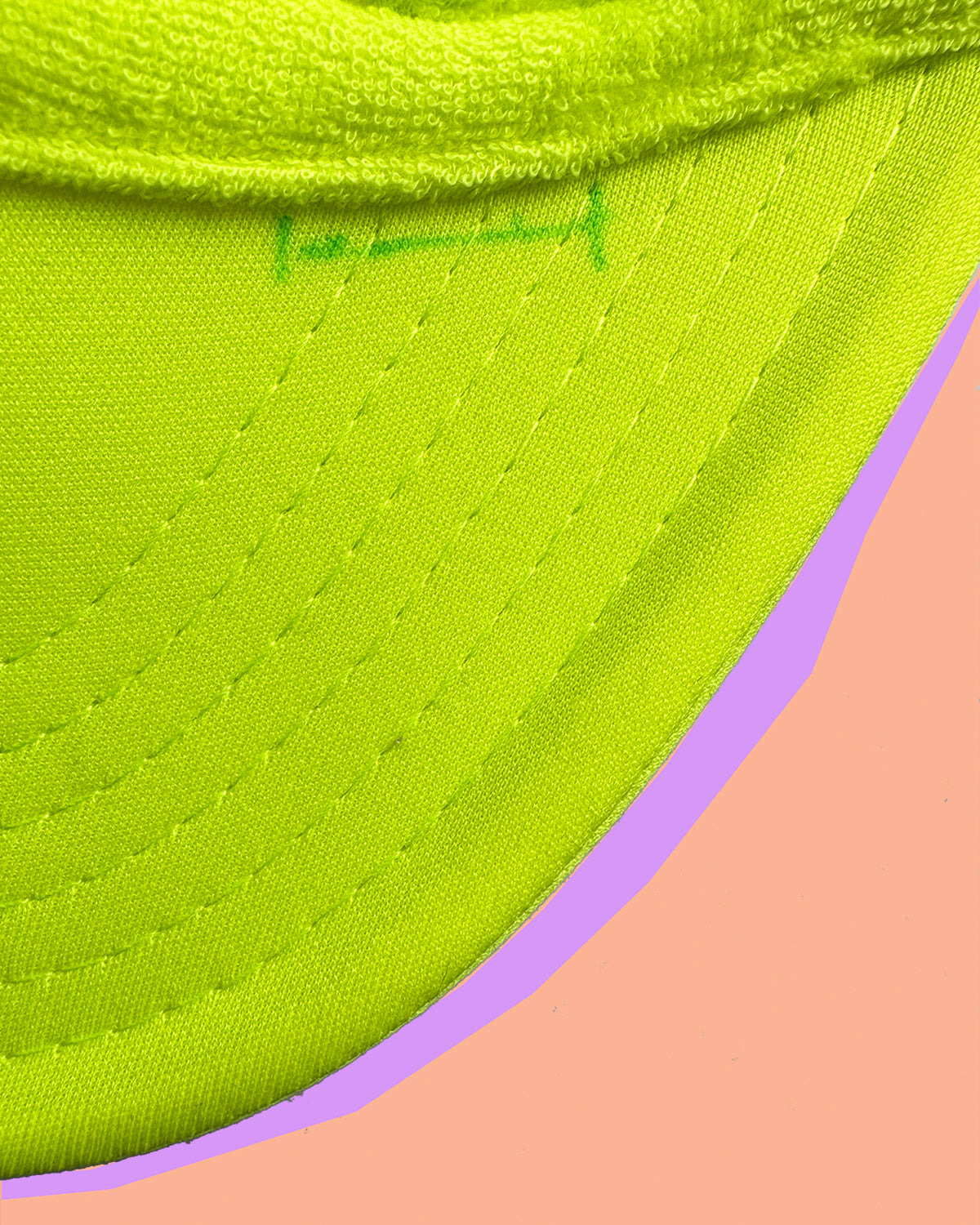 kaleidoscope on neon yellow; one of a kind + signed