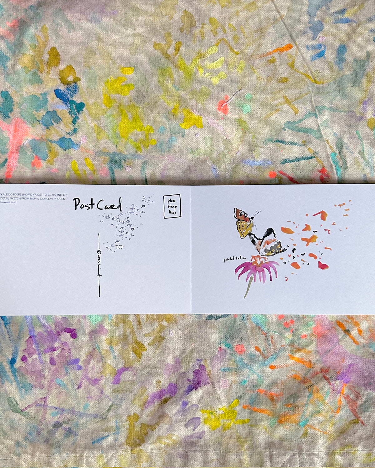 book of postcards from "Kaleidoscope (How'd Ya Get To Be Happiness?)"